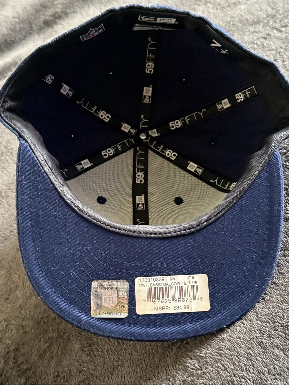 New Era Dallas Cowboys 59FIFTY fitted hat size 7 1/8